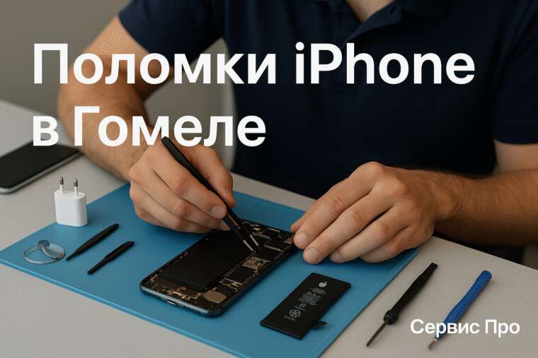 Как быстро и недорого отремонтировать 5 самых распространенных поломок iPhone в Гомеле