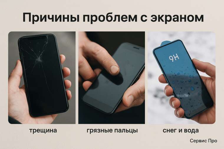 Сенсор телефона не реагирует на касания? Узнайте 10 причин и простые решения для восстановления работы устройства!