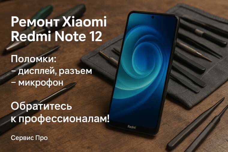 Ремонт телефона Xiaomi Redmi Note 12 Гомель