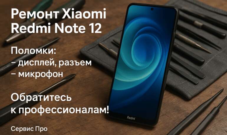 Ремонт телефона Xiaomi Redmi Note 12 Гомель