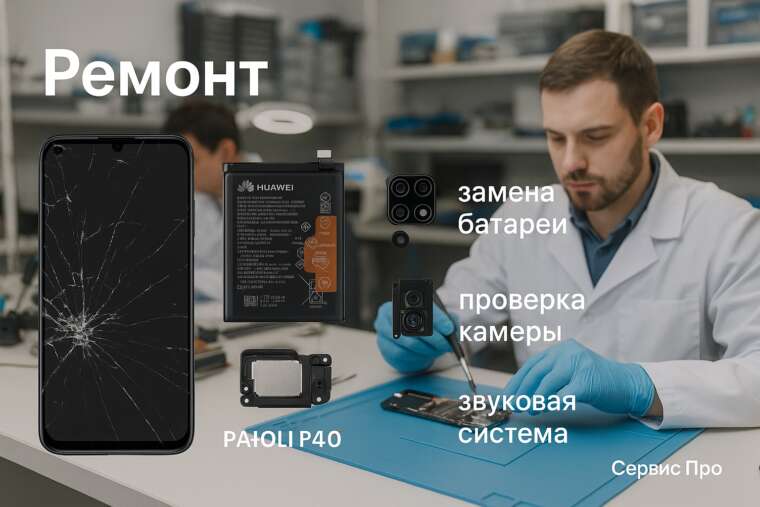 Ремонт телефона Huawei P40 Lite в Гомеле