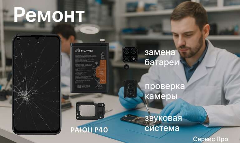 Ремонт телефона Huawei P40 Lite в Гомеле