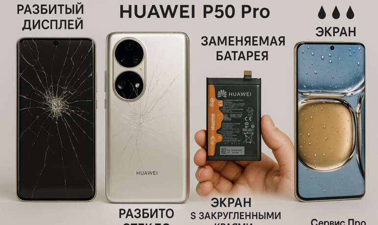 Ремонт Huawei P50 Pro в Гомеле
