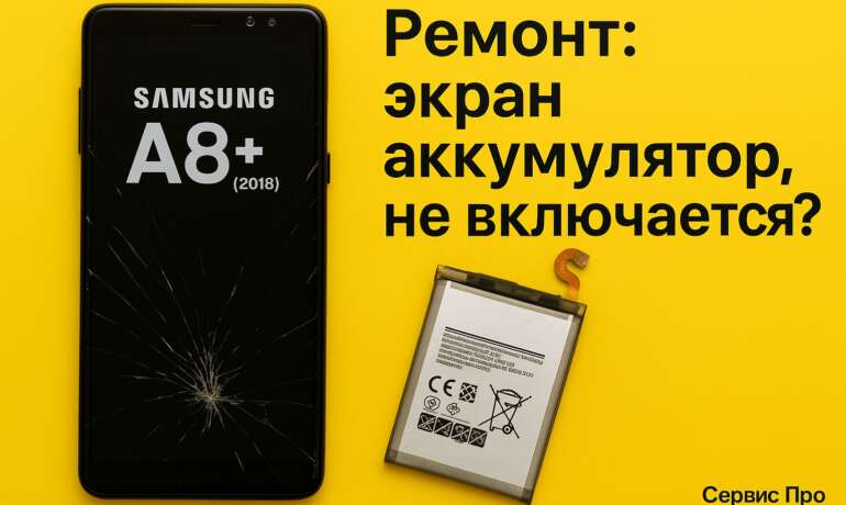 Ремонт Samsung A8+ (2018) в Гомеле