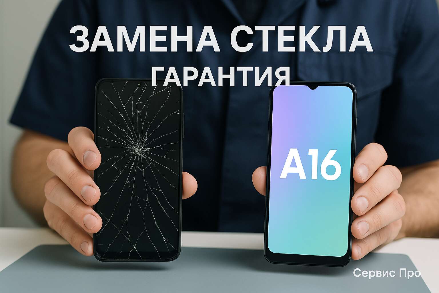 Замена стекла Samsung A16 в Гомеле