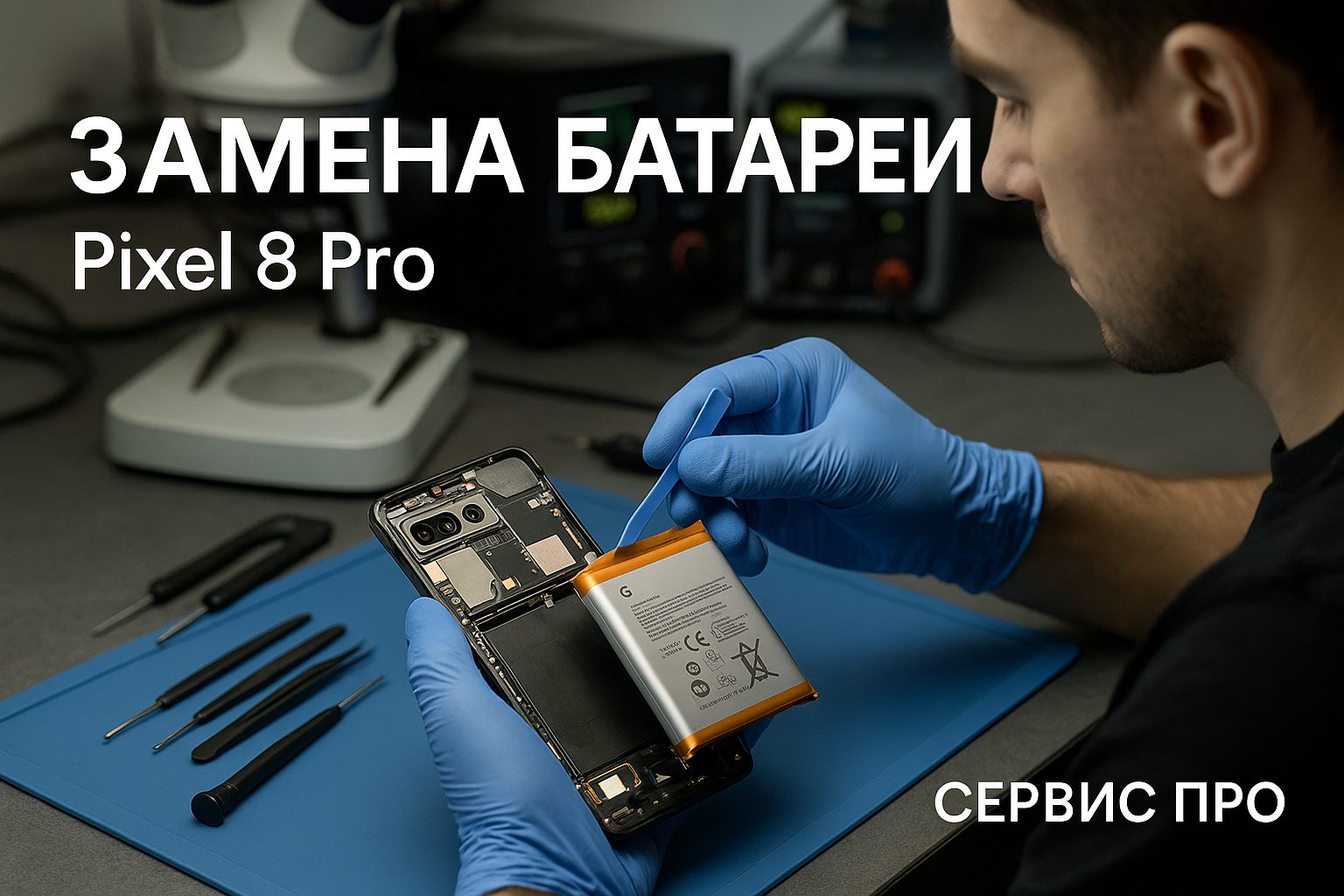 Замена батареи Pixel 8 Pro в Гомеле