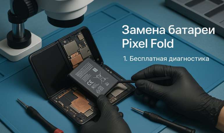 Замена батареи Pixel Fold в Гомеле