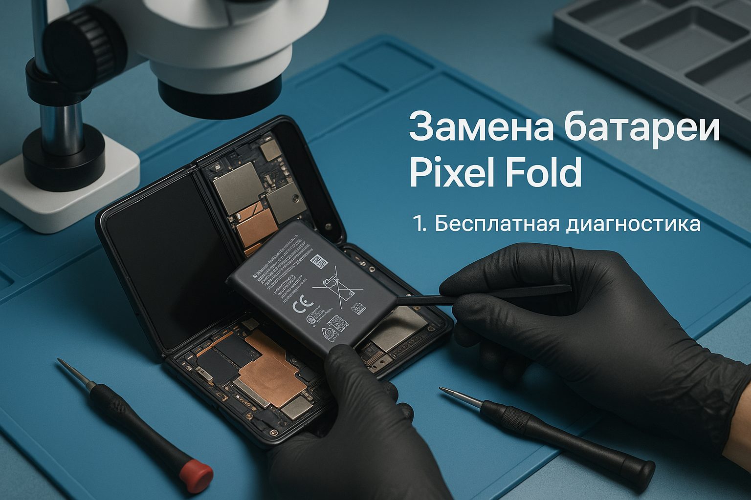 Замена батареи Pixel Fold в Гомеле