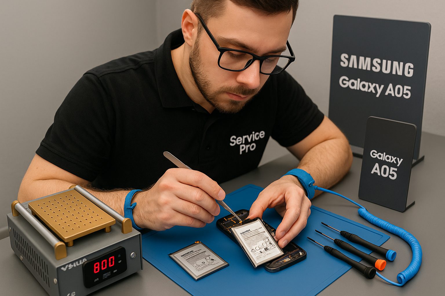 Замена батареи Samsung A05 в Гомеле