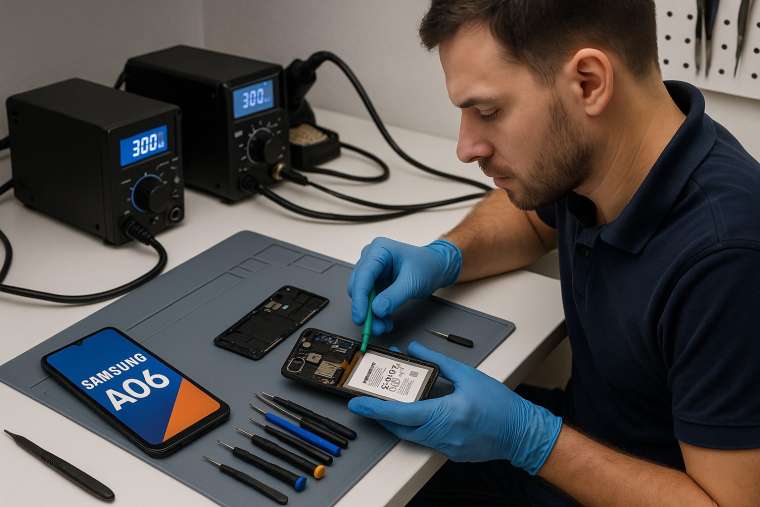 Замена батареи Samsung A06 в Гомеле