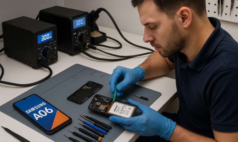 Замена батареи Samsung A06 в Гомеле