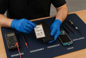 Замена батареи Samsung A11 в Гомеле