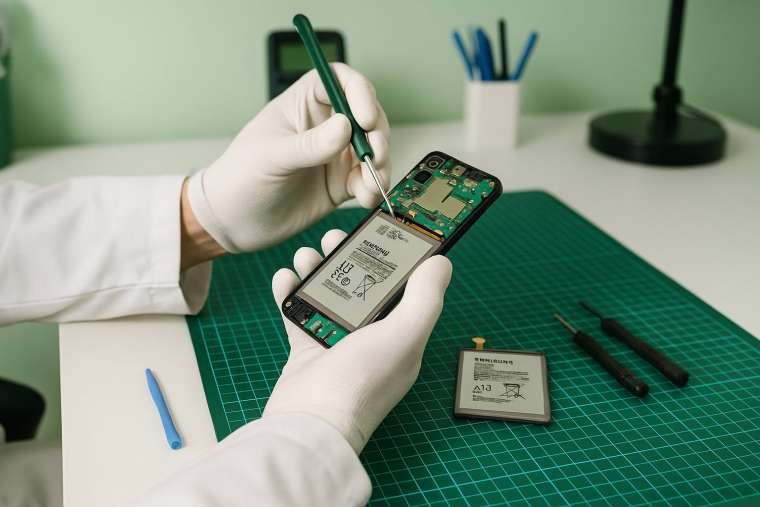 Замена батареи Samsung A13 в Гомеле
