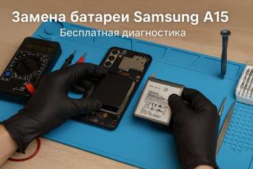 Замена батареи Samsung A15 в Гомеле