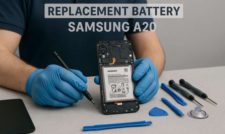 Замена батареи Samsung A20 в Гомеле