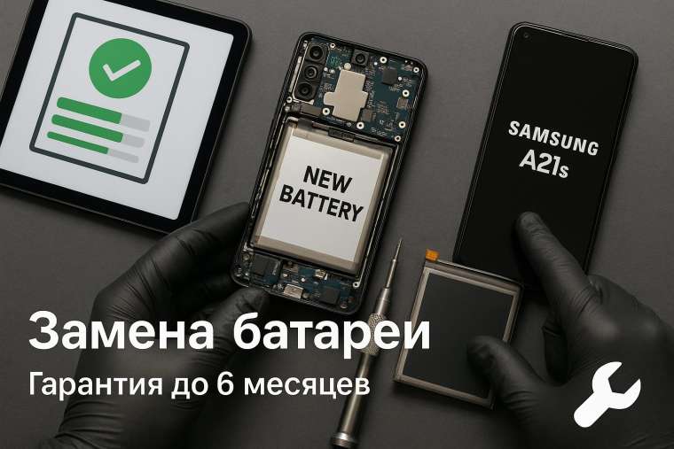 Замена батареи Samsung A21s в Гомеле