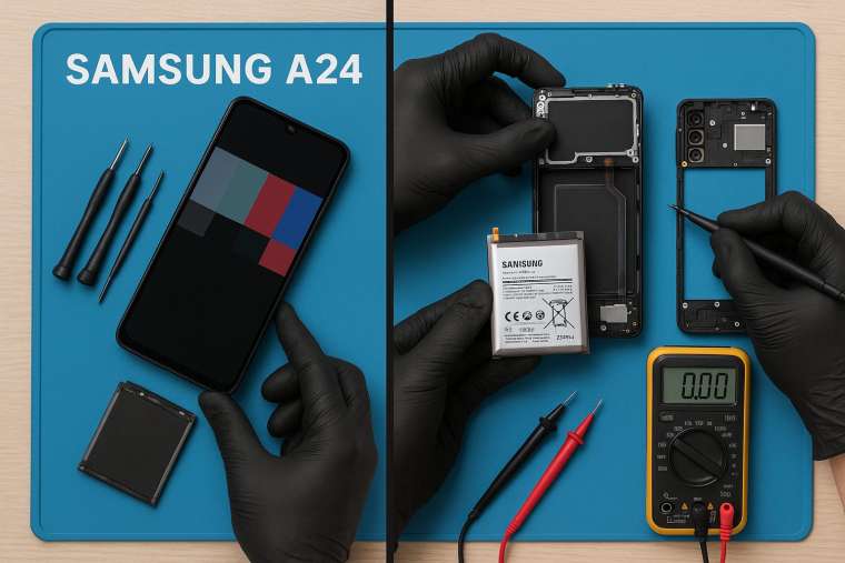 Замена батареи Samsung A24 в Гомеле