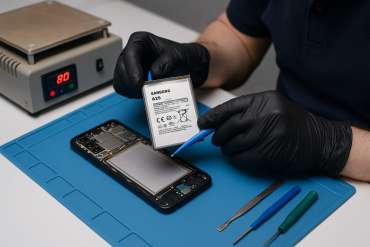 Замена батареи Samsung A25  в Гомеле