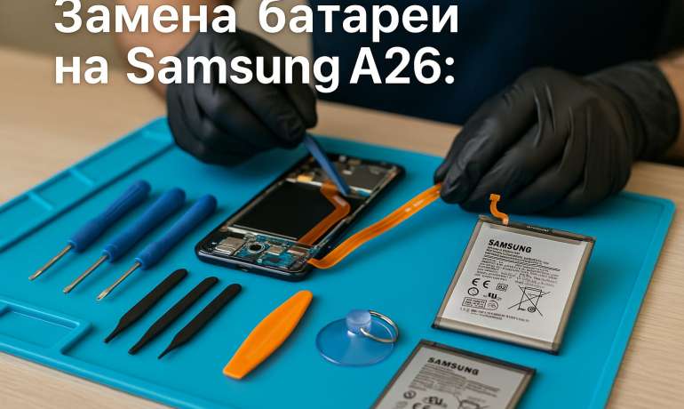 Замена батареи Samsung A26 в Гомеле