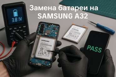 Замена батареи Samsung A32 в Гомеле