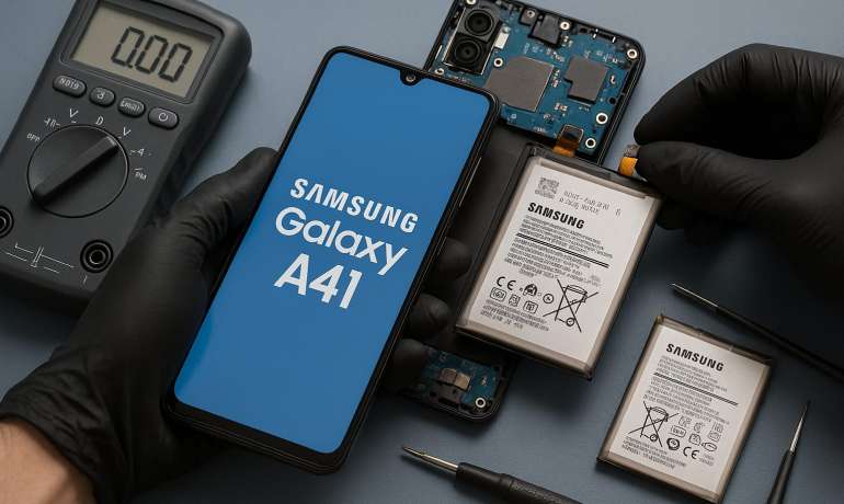 Замена батареи Samsung A41 в Гомеле