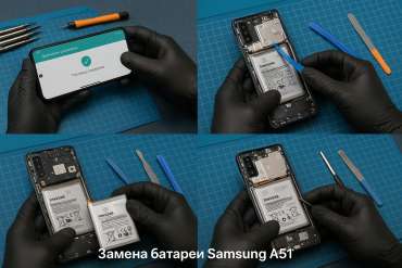 Замена батареи Samsung A51 в Гомеле