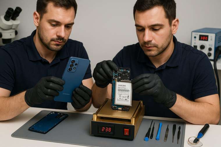 Замена батареи Samsung A52 в Гомеле