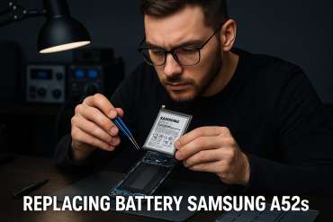 Замена батареи Samsung A52s  в Гомеле