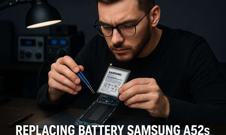 Замена батареи Samsung A52s  в Гомеле