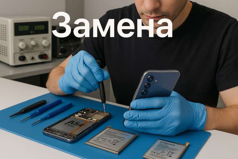 Замена батареи Samsung A54 в Гомеле