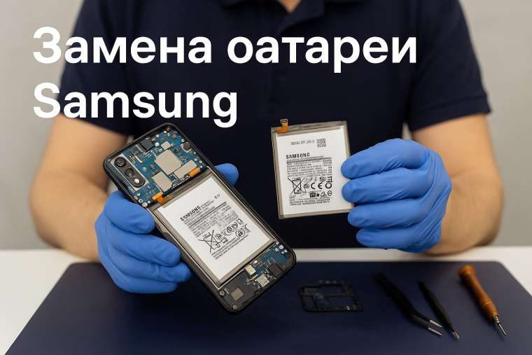 Замена батареи Samsung A60 в Гомеле