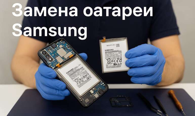 Замена батареи Samsung A60 в Гомеле