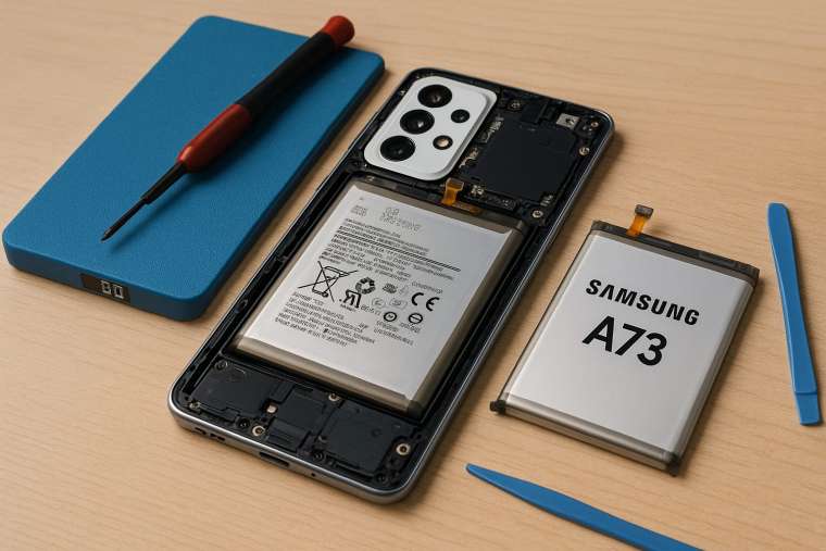 Замена батареи Samsung A73  в Гомеле