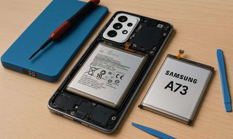 Замена батареи Samsung A73  в Гомеле