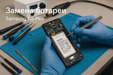 Замена батареи Samsung A8 Plus в Гомеле