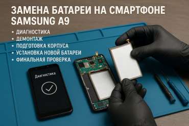 Замена батареи Samsung A9 в Гомеле