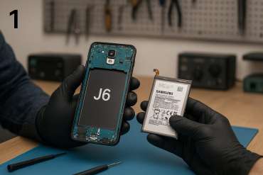 Замена батареи Samsung J6 в Гомеле