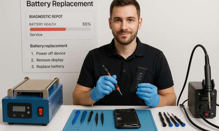 Замена батареи Samsung S10 Plus в Гомеле