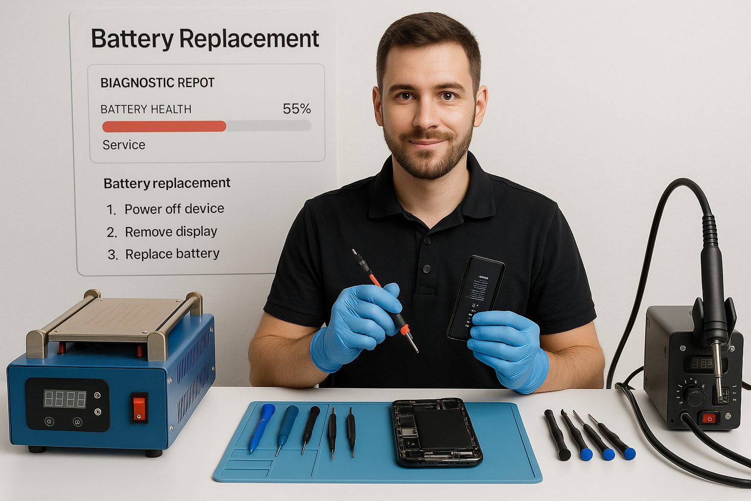 Замена батареи Samsung S10 Plus в Гомеле