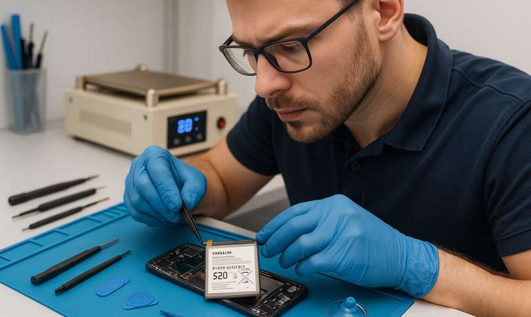 Замена батареи Samsung S20 в Гомеле