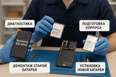 Замена батареи Samsung S21 Ultra  в Гомеле