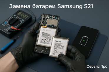 Замена батареи Samsung S21  в Гомеле