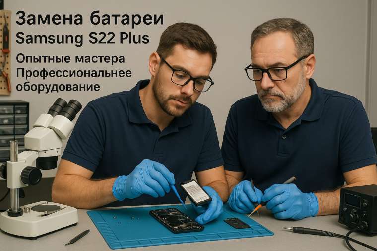 Замена батареи Samsung S22 Plus  в Гомеле