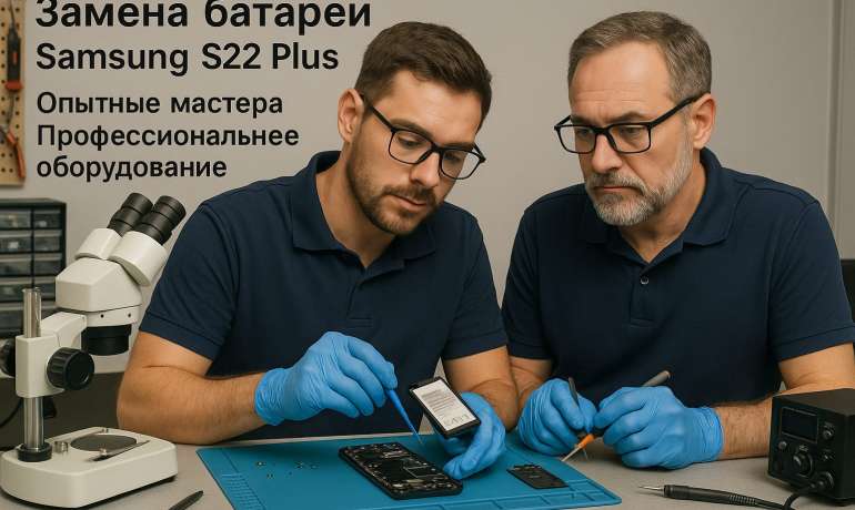 Замена батареи Samsung S22 Plus  в Гомеле