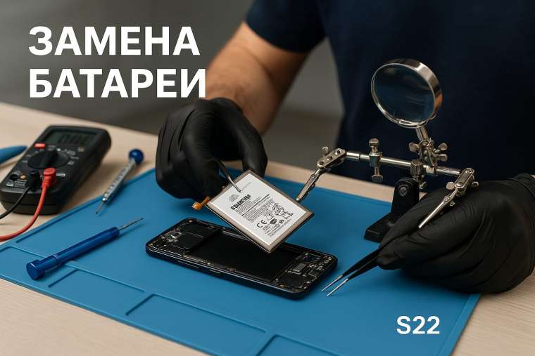 Замена батареи Samsung S22  в Гомеле