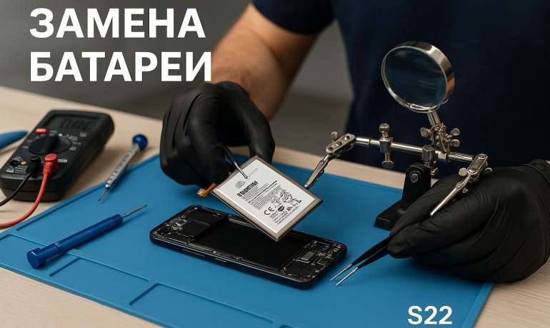 Замена батареи Samsung S22  в Гомеле