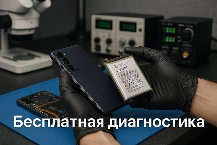Замена батареи Samsung S23 FE  в Гомеле