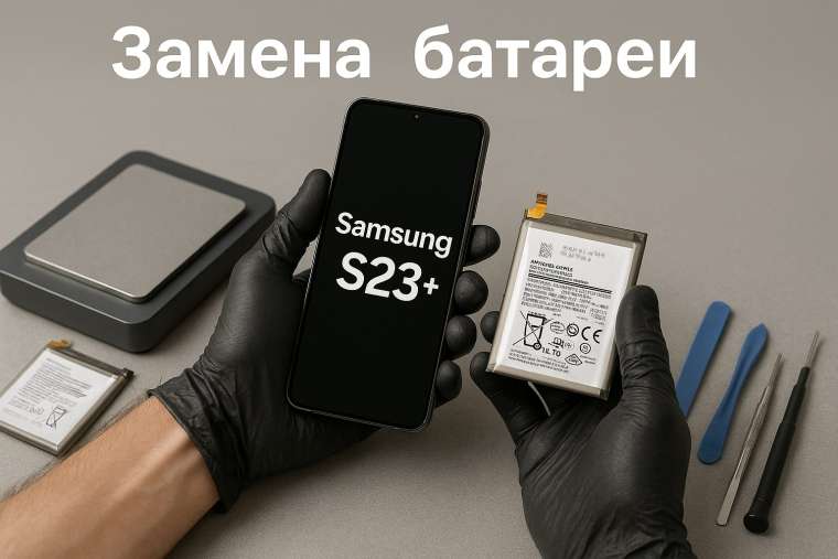 Замена батареи Samsung S23 Plus  в Гомеле