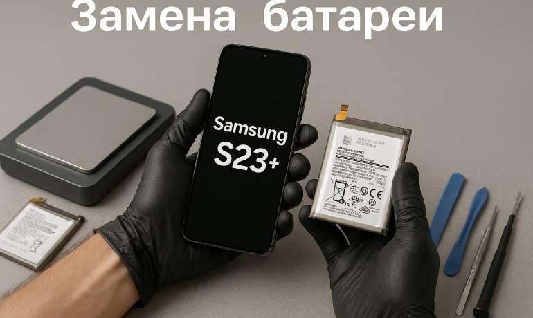 Замена батареи Samsung S23 Plus  в Гомеле