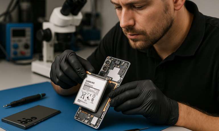Замена батареи Samsung S23 Ultra  в Гомеле